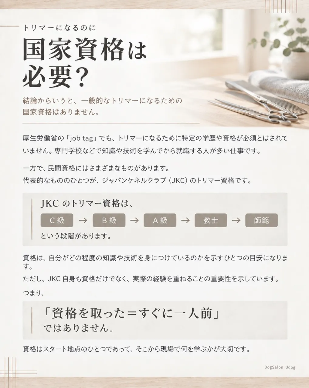 福岡市東区のドッグサロンUdogオーナートリマー目線で、『愛...
